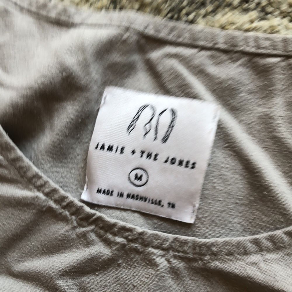 Jamie + The Jones - Staple Basic Split Tee In Mist - image 2